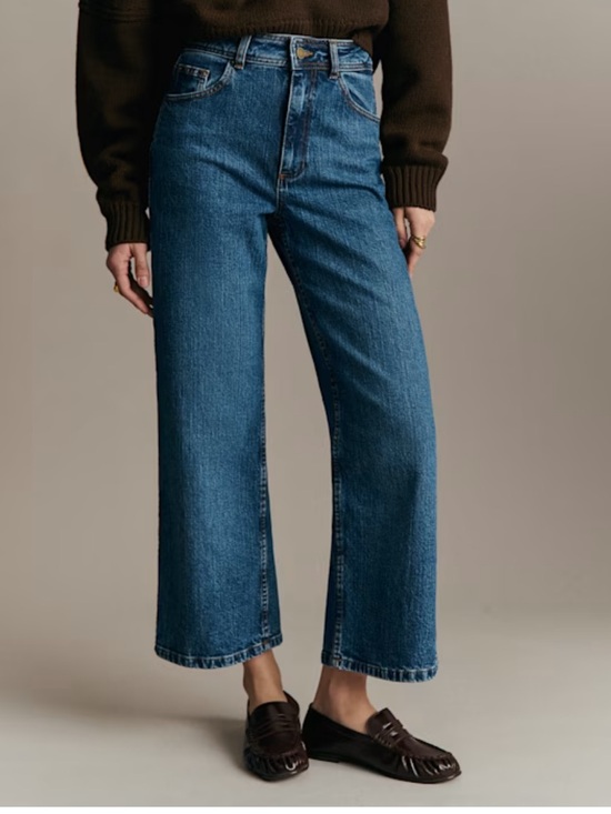 Sezane Denim - Sezane Le Crop Denim Jeans in Denim Blue Size 42 US 10 (fits 12)